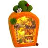 Moin moin Миниатюрный DIY Набор для кукольного домика Пушистый Интерьер LED 2408dh429 Набор, Животные, Морковь, Оранжевый, Кролик, Двухэтажный, Карманного размера, Подходит для начинающих,