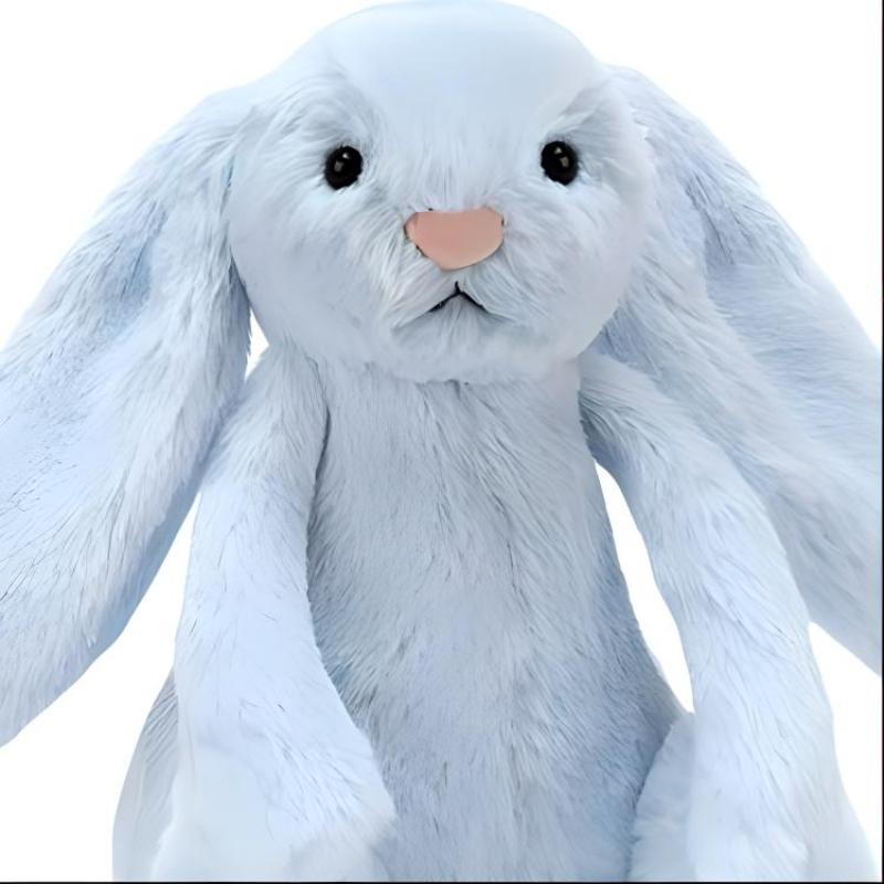 JELLYCAT Серия кроликов Бонни застенчивый кролик погремушка синий N милая говорящая кукла плюшевая кукла сидячая высота 18 см высота