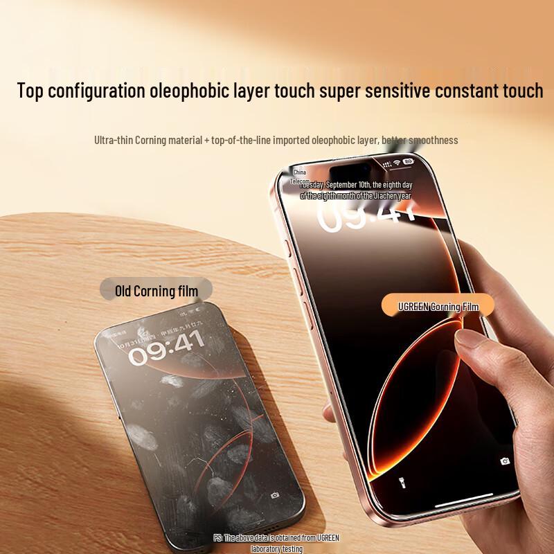 UGREEN Corning Pro Tempered Glass Screen Protector for iPhone 16 Pro Max