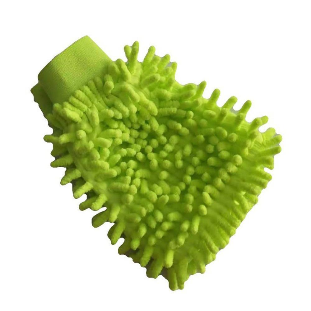 Thickened Chenille Car Washing Gloves Microfiber Super Absorbent Cleaning Towel Soft Coral Color Car Cleaning Gloves Auto Care
