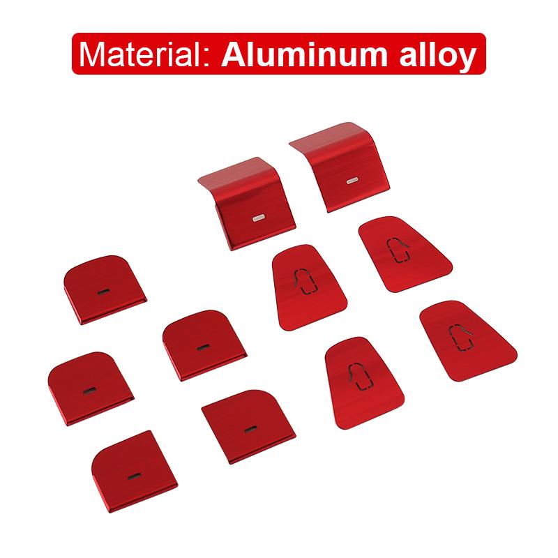 Для Tesla Model 3 Y 2021 2022 2023 2024 2025 алюминиевый сплав автомобиля внутренняя крышка переключателя стеклоподъемника кнопки отделка наклейки