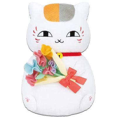 BANDAI Нацумэ: Книга друзей Ichiban Kuji Ichiban Kuji Нянко-сэнсэй и Цветочная учеба Приз А Нянко-сэнсэй и Букет Плюшевая игрушка