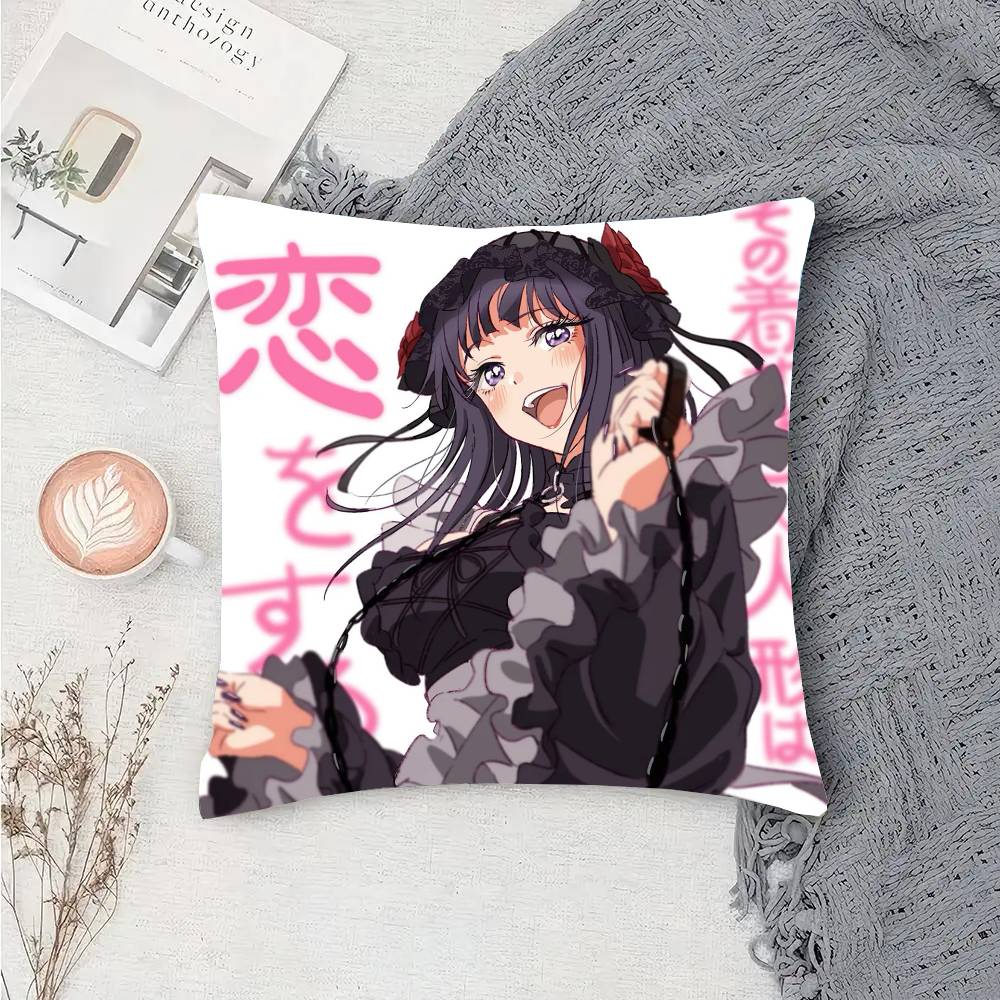 Japan Anime Marin Kitagawa Classic Pillow Case Fashion Square Pillowcase Bedroom Sofa Room Ins Decoration Leisure