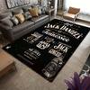 2026 новый ковер разных размеров J-Jack D-Daniels с принтом, коврик для йоги, домашний декор, гостиная, спальня, противоскользящий коврик, коврик в подарок
