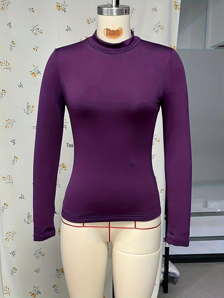 Женский бархатный базовый слой для трансграничной торговли: Удобный теплый топ с длинным рукавом для осени/зимы