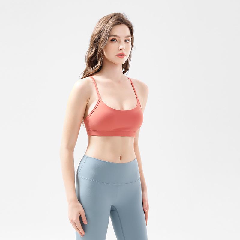 Спортивный бюстгальтер Flow Y для женщин - жилет для бега, фитнеса, йоги, телесного цвета, с Y-образными лямками