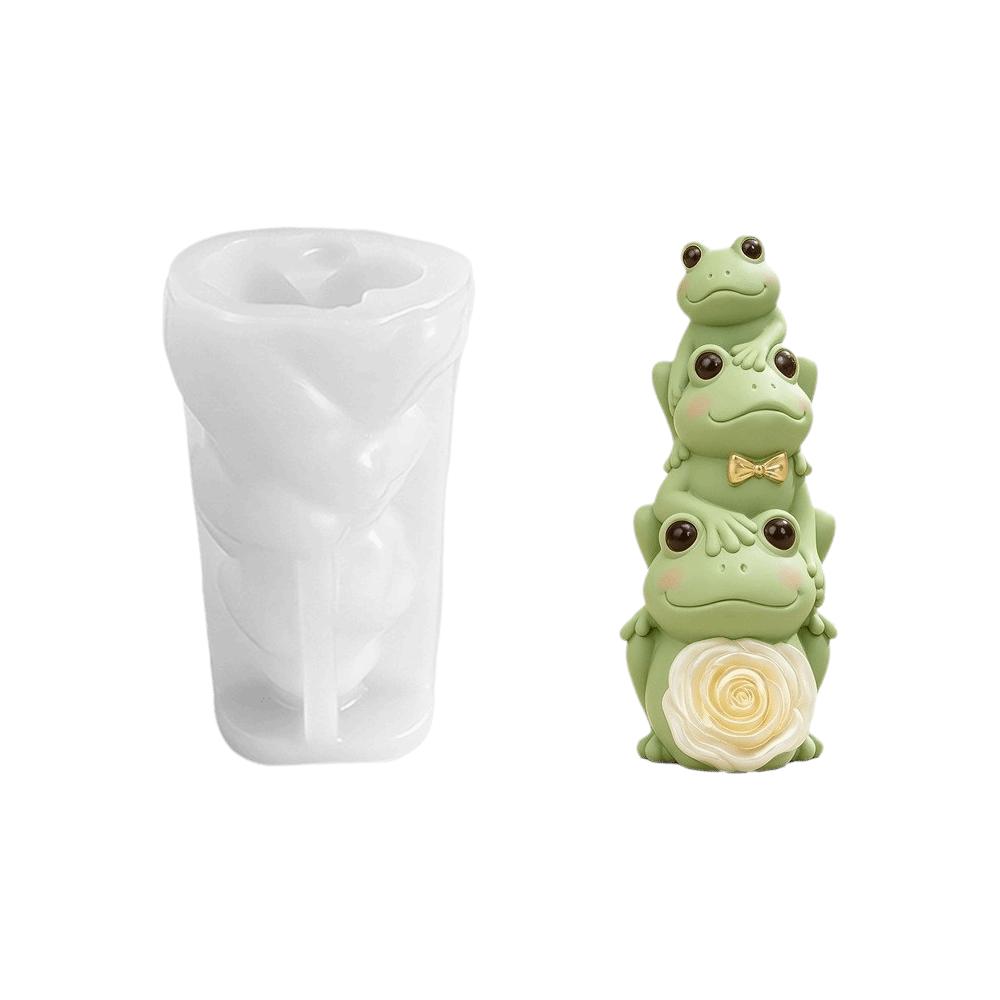 Silicone Candle Mold 3D Stacked Animal Animal Silicone Mold Candle Mould Office Aroma Candles