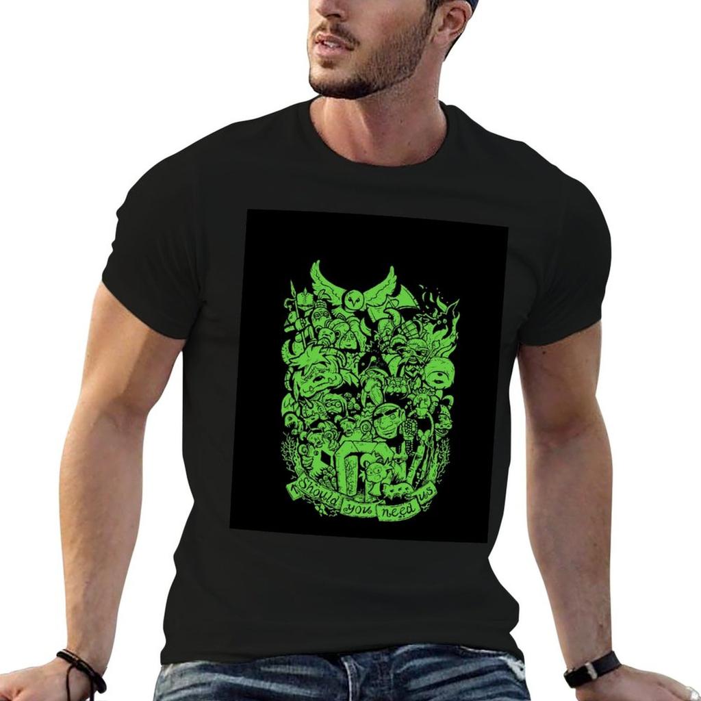 Old Friends Green TShirt Soft Touch Basic Cotton TShirt