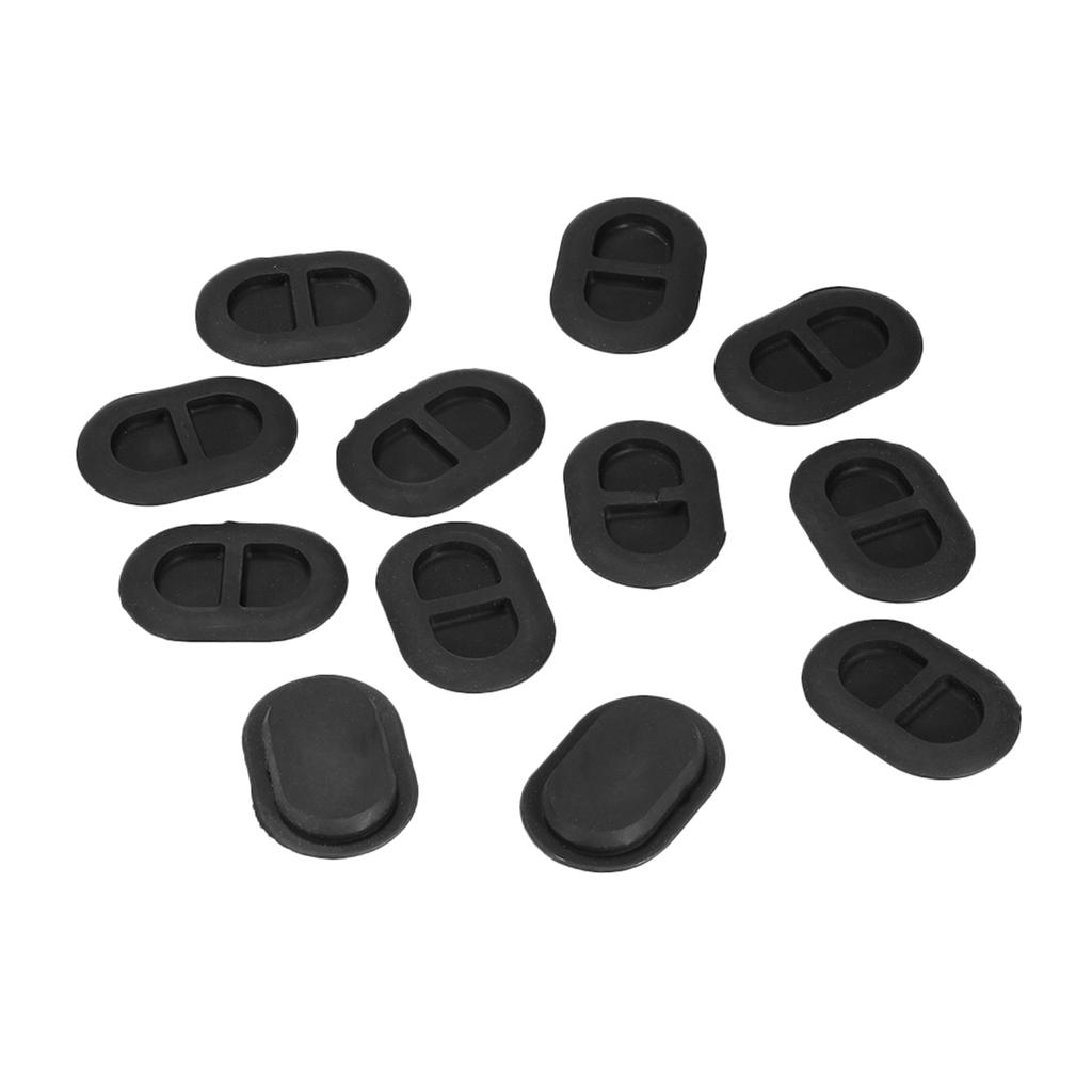 4 шт. Черная заглушка сливного отверстия пола Задняя часть пола Заглушка кузова Маленькая резиновая заглушка Подходит для Wrangler JK JL