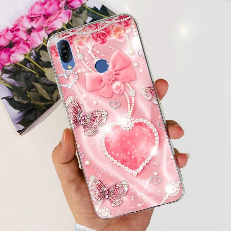 For Asus Zenfone Max (M2) ZB633KL / Max Pro M2 ZB631KL Case Cartoon Girly Flower Cartoon Design Clear Soft Silicone Back Cover