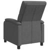 Recliner Chair Dark Grey Fabric