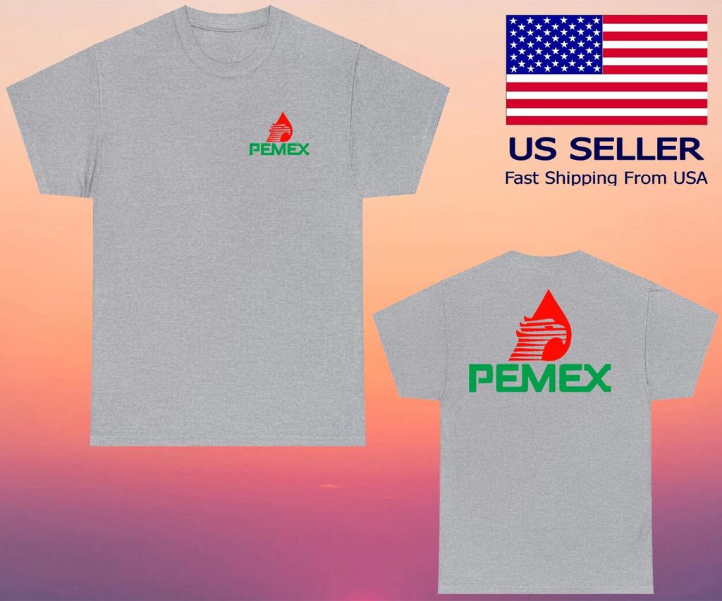 Pemex Mexico Gas Station Grey Size S-5XL