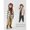 Right European Style Boys' Shirt with Fleece Lining, Thickened Long-Sleeve Jacket, 2025 Winter New Children's Clothing, Kids' Clothes, Baby Clothes