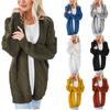 Fashionable Casual Knitted Sweater With Loose Long Sleeve Women Cardigan