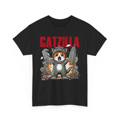 Футболка Catzilla Кот-Монстр – Забавная футболка с графическим изображением Кота-Годзиллы
