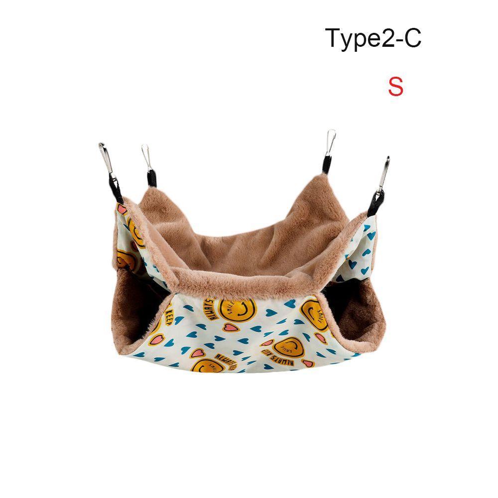 Зимний удобный домик для морской свинки, спальный мешок для маленьких животных, теплая клетка, домик для хомяка, гамак