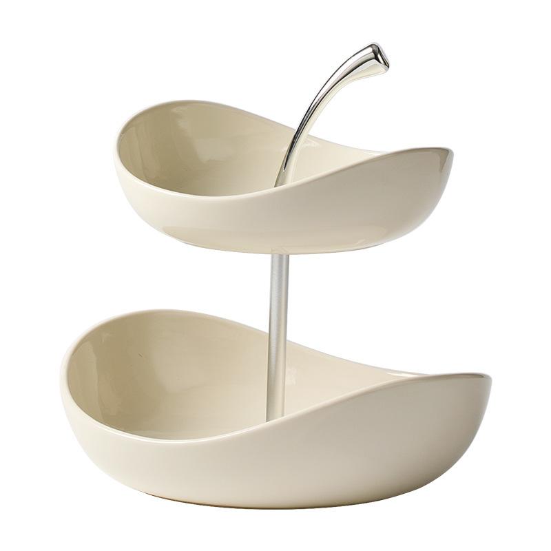 Fruit Shape Design Decorative Fruit Plate Decorative Countertops Light Luxury High-End Multi-layerCeramic Fruit Plate Home
