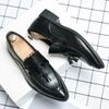 Tassel Men Dress Shoes Male Loafers Pointed Toe Business Shoes 2024 New Arrival Mens Slip On Shoes Classic Men Shoes for Wedding