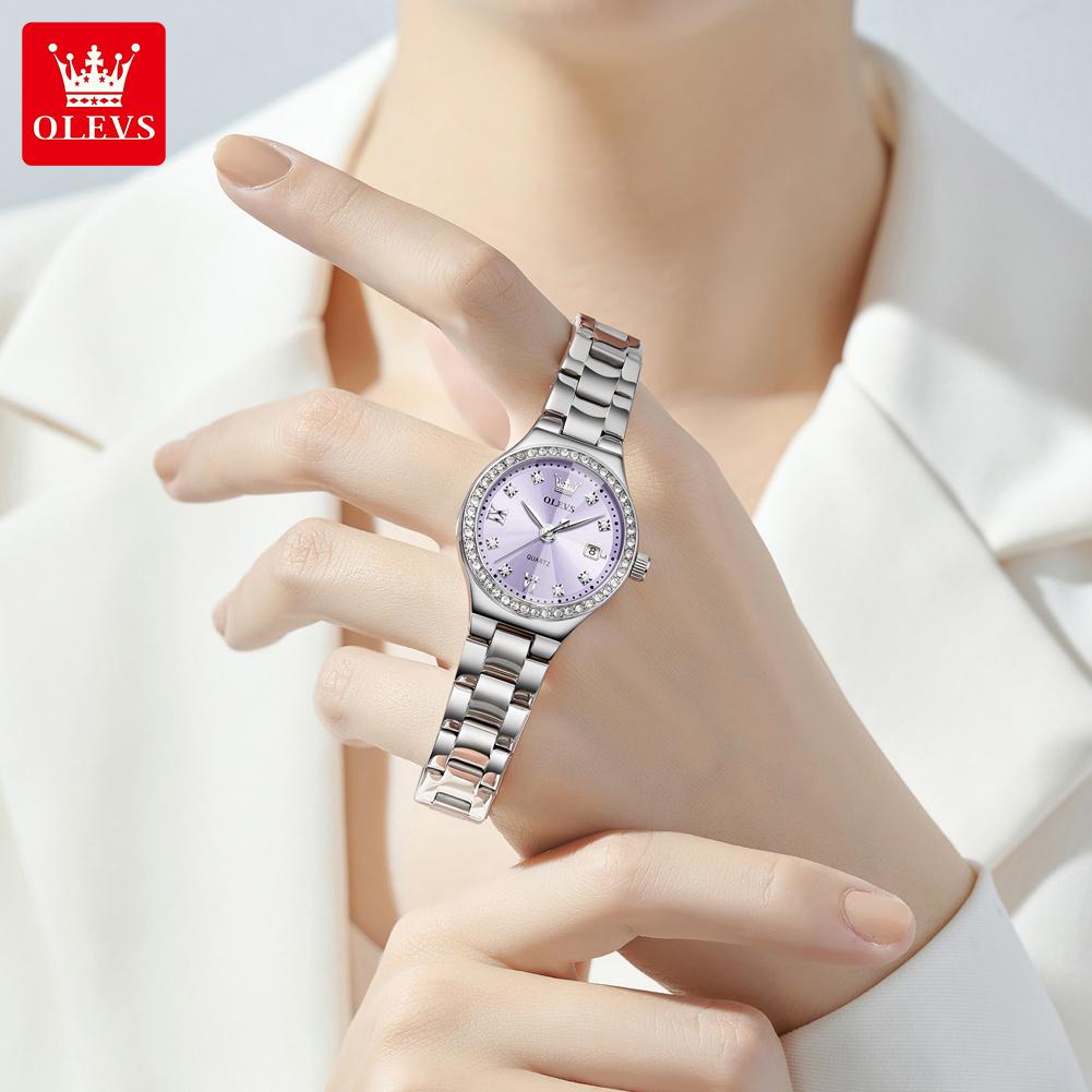 OLEVS 5628 Luxury Design Brand Woman Watch Luxury Waterproof Fashion Diamond Watch Gift Ladies Quartz Watch