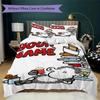 Custom Name sheepworld Pattern Bedding uilt Set uilt Cover Pillowcase Home Decoration Birthday Gift (1*duvet cover+2*pillowcase without core)