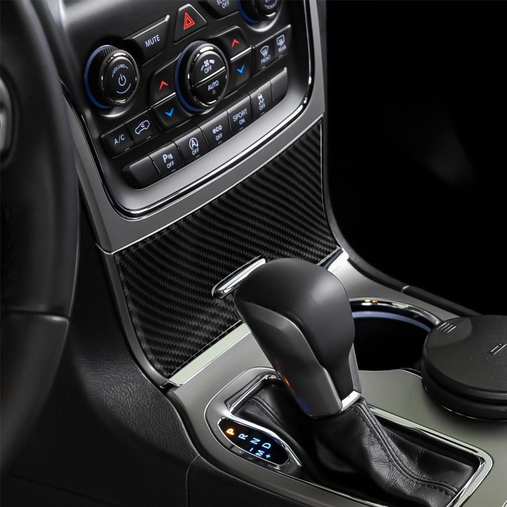 Углеродное волокно для Jeep Grand Cherokee 2011 года, аксессуары, центральный ящик для хранения вещей, наклейки на отделку панели салона