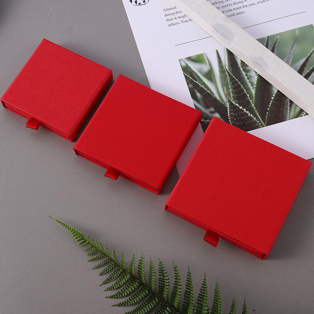 Коробка-куб для сережек, коробка для ожерелий/упаковка ювелирных изделий из крафт-бумаги для ожерелий/сережек