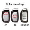 Для Hyundai Tucson Santa Fe Rena Sonata Elantra Creta Ix35 Ix45 I10 I30 I40 3/4 Кнопки ТПУ Чехол-Крышка для Умного Ключа Автомобиля Аксессуары