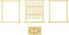 Kobaani Model Studio Японский Современный Экран 2 Сборочный Комплект 1/12 WZ-011