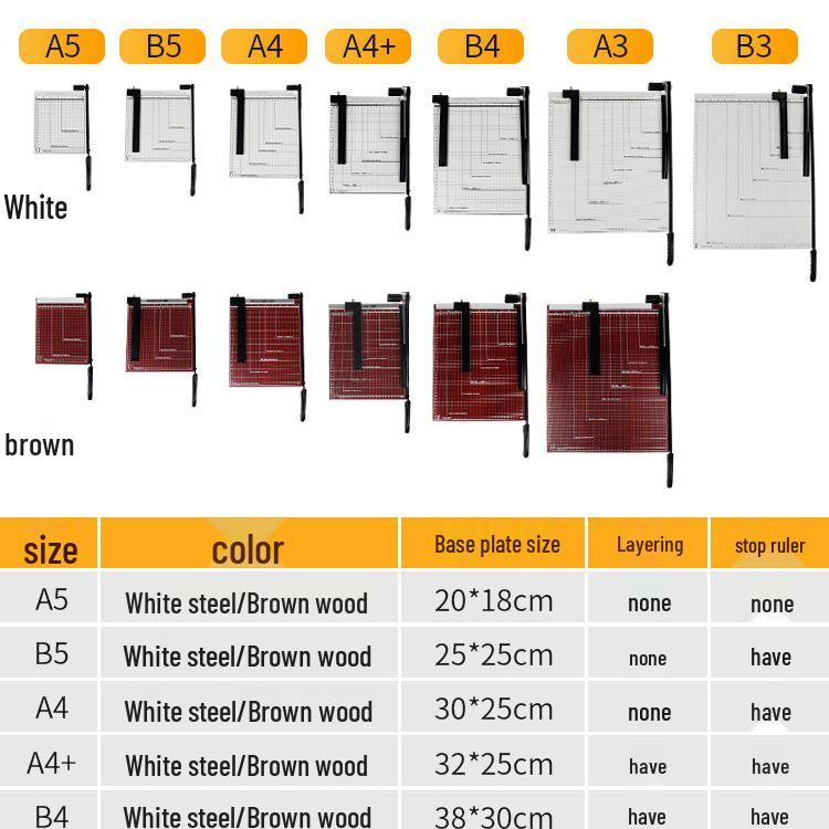 A4 Guillotine Paper Cutter and Trimmer for Office and Photos