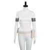 Padme Cosplay Amidala Fantasia Costume White Uniform Cloak Belt Movie Space Battle Disguise for Women Halloween Carnival Suit