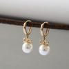 Temperament and Fashionable Korean Style Earrings for Women, Graceful French Retro Trendy Gift