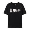Bruh Funny Saying Meme Slang Bro Teens Men Youth Slim Fit T-Shirt Normal Newest Mens Tops Tees Normal Tees Combed Cotton