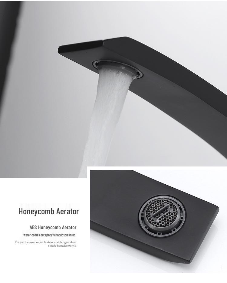 Цвет оружейного металла Латунный смеситель для раковины в ванной с краном горячей и холодной воды для умывальников и столешниц.