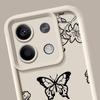 Fashion Butterfly Flower Pattern Phone Cover For Xiaomi 13T Pro 11T Poco F6 X6 Pro M6 Pro Redmi Note 13 Pro 12 4G 11 10 Pro Max Soft Shockproof Case