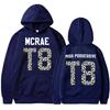 Singer Tate Mcrae T8 Leopard Graphic Hoodie Pop Music Fashion Vintage Sweatshirt Unisex Oversized Fleece Sportwear Fans Gifts
