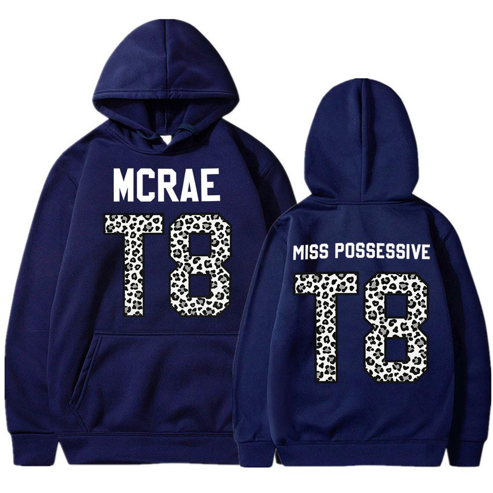 Singer Tate Mcrae T8 Leopard Graphic Hoodie Pop Music Fashion Vintage Sweatshirt Unisex Oversized Fleece Sportwear Fans Gifts