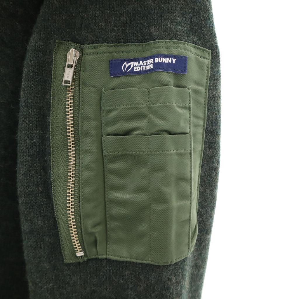 MASTER BUNNY EDITION Made in Japan wool golf Knit jacket 5 gray Men's Used