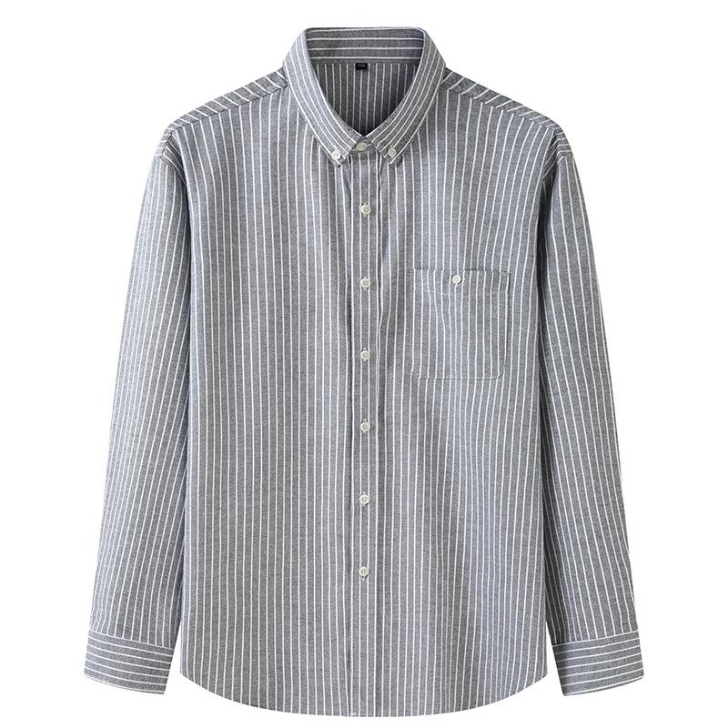 Summer Long -Sleeved Shirt Men 'S Business Casual Slim -Fit Men 'S Shirt