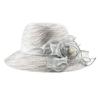Eugen yarn bucket hat big flower decoration summer milliner travel shade bucket hat hat