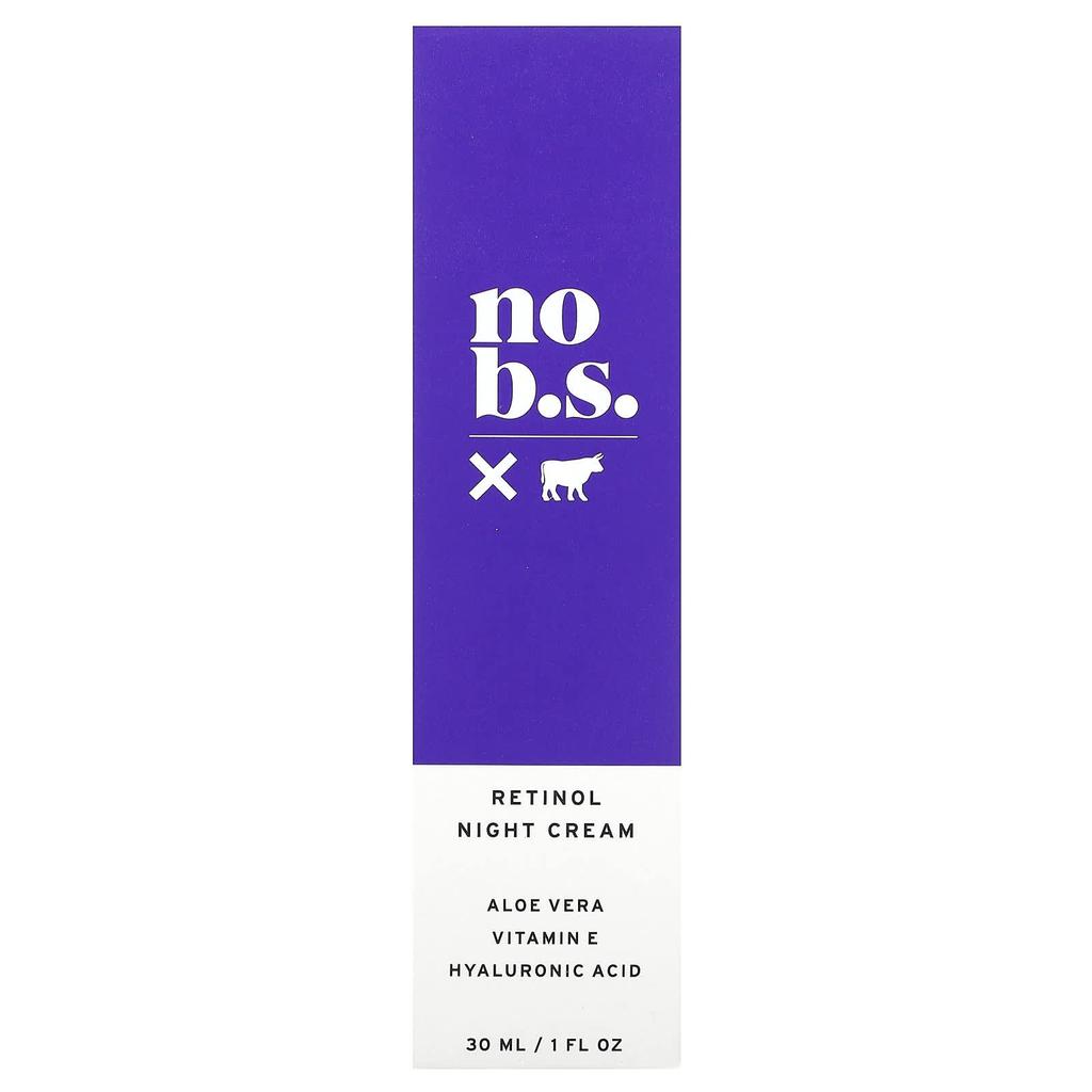 No BS Skincare Retinol Night Cream, 1 Fl Oz (30 Ml)