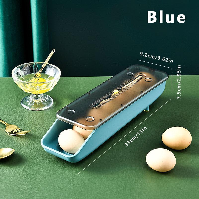 Автоматический вращающийся ящик для хранения яиц, пластиковый контейнер для хранения, кухонный холодильник, организация хранения, держатель для яиц, корзина, лоток MYY