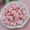 Creative Mobile Phone Chain 9 Color Making Materials Solid Color DIY Jewelry Accessories Creative Fashion Rubber 30Pcs 15x11mm Beads Heart