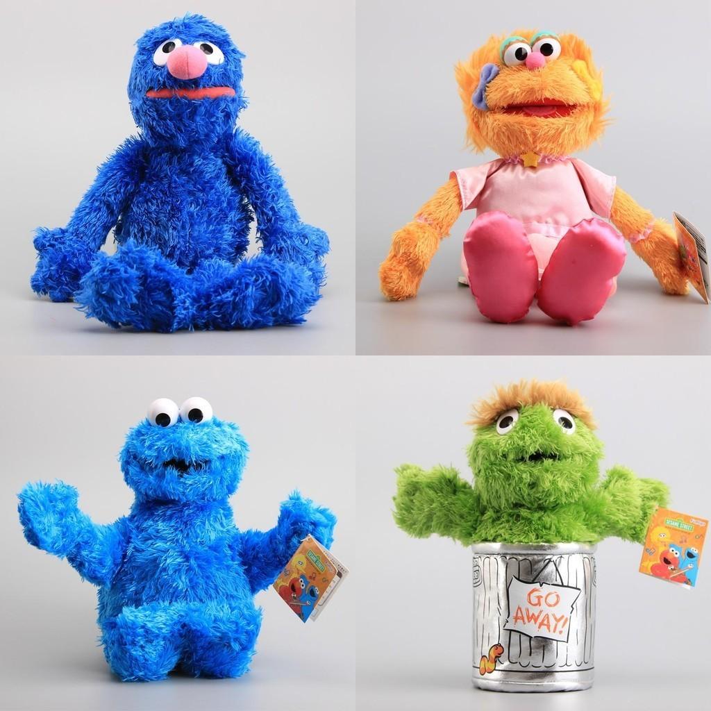 High Quality Sesame Street Plush Elmo Zoe Ernie Oscar Cookie Grover Bird Nwt Toys