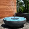 Round Solar Fountain Outdoor Pool Bird Bath Fountain Garden Floating Water Feature Fountain Pump