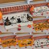 Halloween Theme Door Mat With Cute Pumpkin Ghost Black Cat Spider Patterns Soft Decorative Entryway Rug For Home Indoor