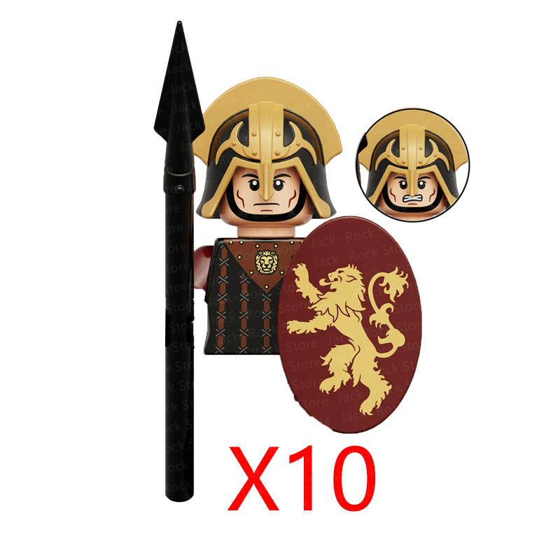 Военные Строительные Блоки Фигурки Солдат Подарки Игрушки Серия Кино Фантастика Средневековый Рыцарь Легион Оружие Щит Флаг MOC