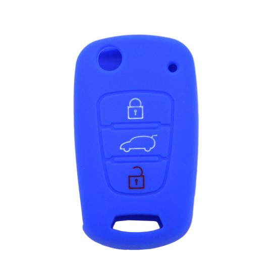 Защитный автомобильный чехол с силиконовым ключом и 3 кнопками для Kia Rio K2 K3 K5