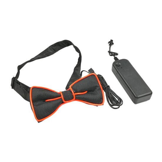 Luminous Necktie Detachable Design Glowing Bow Tie Masquerade Party Halloween Cosplay Costume Accessory