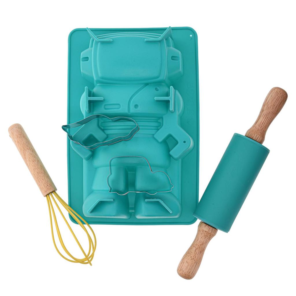 DUKA MINI Baking Set with Silicone Mold Robot
