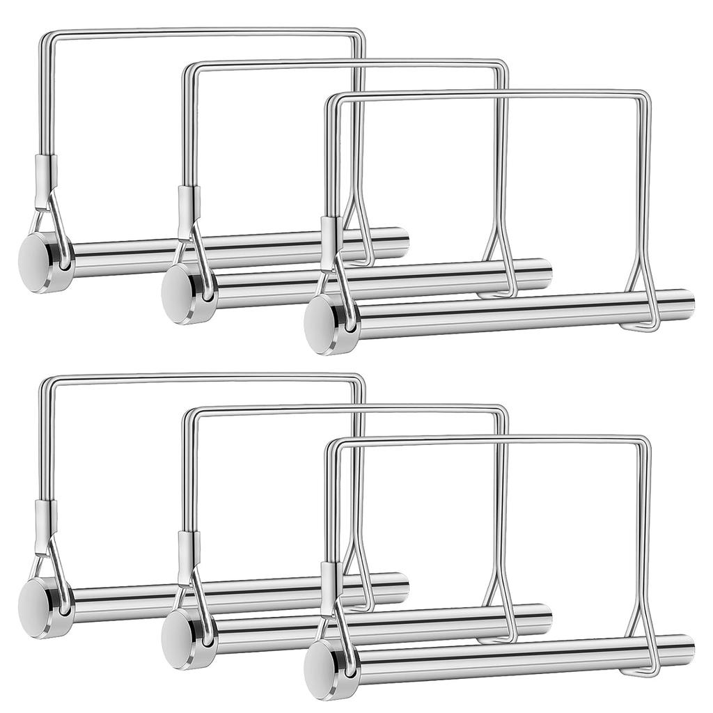 6 Pcs Trailer Coupler P, 5/16" X 4" PTO Shaft Locking P, Heavy-Duty Square Towing Hitch P, Trailer Safety Coupler P, Wire Lock P, Trailer Hitch